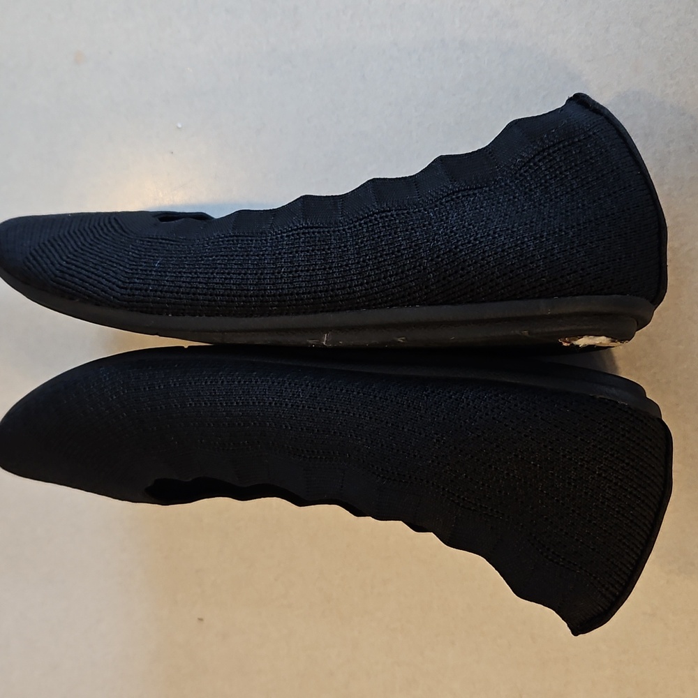Skechers Black Stretch Flats - Picture 8 of 10